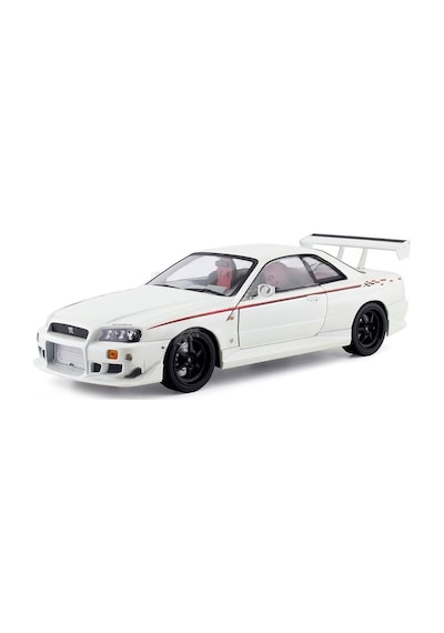 TıfılToys Hobbiez Lisanslı Nissan Skyline Gt-r Model Diecast Car 1/24 Ölçek Metal Standlı Araç Çok Renkli