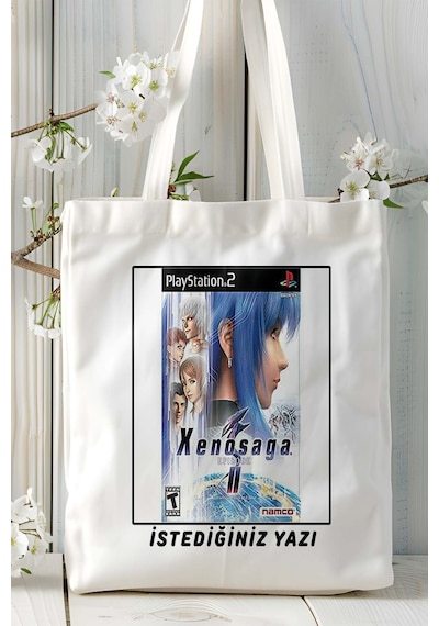 Art Hediye Xenogears Oyun Baskılı Omuz Çanta Kişiye Özel Model 4 Çok Renkli