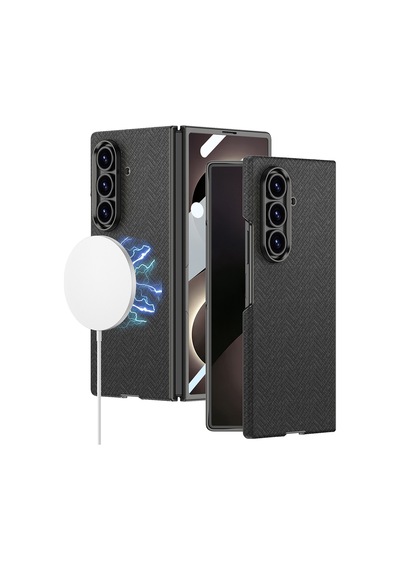 Teleplus Samsung Galaxy Uyumlu Z Fold 8 Ultra Kılıf M-safe Şarj Özellikli Zore Kıpta Kpt-11 Sert Pc Kapak