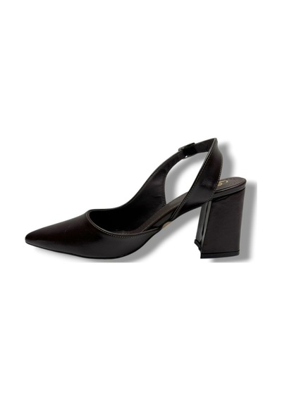 Gedik Pasha 909-26 Cilt Kare Topuk Kadın Stiletto 8cm Kahverengi