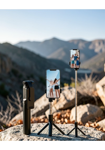 Selfie Çubuğu Tripod Kumandalı Uczselfieçubuğu2