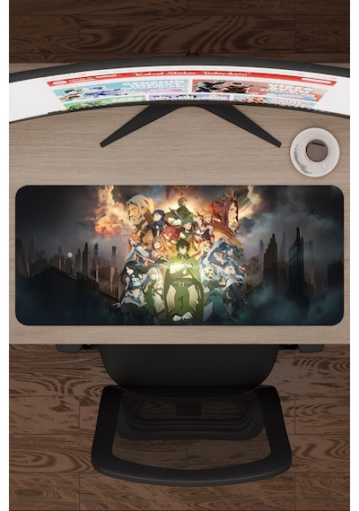 The Rising Of The Shield Hero Dikişli Kauçuk Oyuncu Mousepad V2 - 70x30 Xl Gaming Mouse Pad