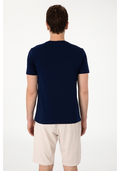 U.S. Polo Assn. Erkek Regular Fit Bisiklet Yaka Lacivert Tişört 50306897-VR033 U.S. Polo Assn. Erkek Regular Fit Bisiklet Yaka Lacivert Tişört 50306897-VR033