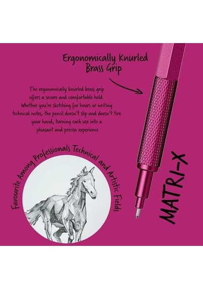 Office Matri-x Versatil 0.7 Mm Metalik Pembe Şeffaf Amb.