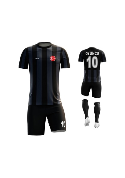 Çiftlere Özel Futbol Forması Siyah & Beyaz 18 Beyaz - Siyah