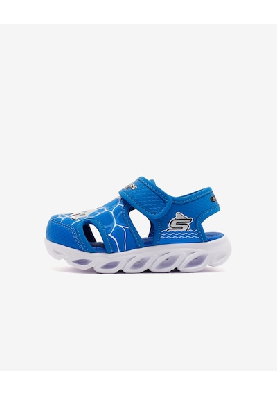 Skechers Hypno-splash Küçük Erkek Çocuk Mavi Işıklı Sandalet 400612n Blu Mavi