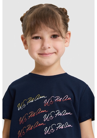 U.s. Polo Assn. Kız Çocuk Lacivert Tişört 50325690-vr033
