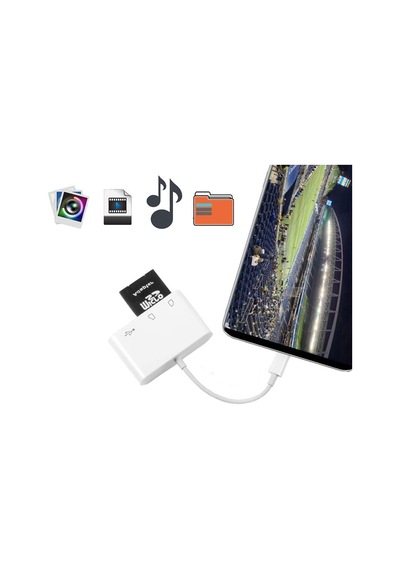 Concord D 158 Type C To Usb & Kart Okuyucu Dönüştürücü