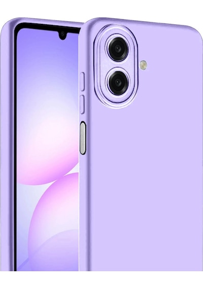 Samsung Uyumlu Galaxy A07 4g Nano İçi Kadife Silikon Lila