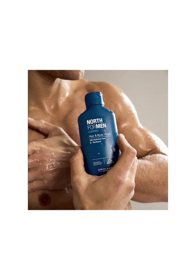 North For Men Subzero Saç Ve Vücut Şampuanı Tüm Saç Tipleri