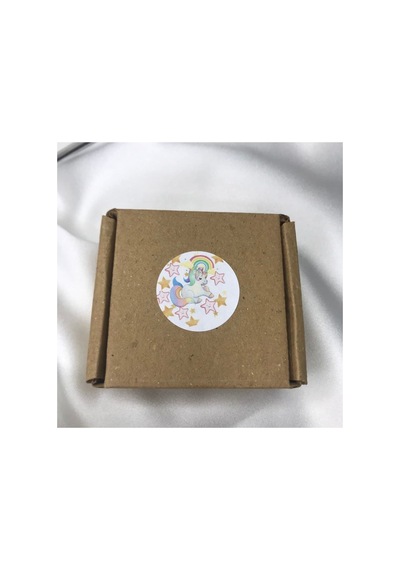 400 Adet - Unıcorn Sticker Gökkuşağı Sevimli At Cute Etiket Mat Çocuk Bebek 3 Cm Çok Renkli
