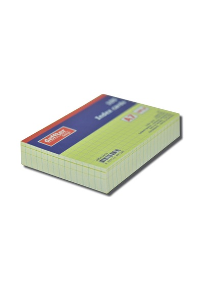 Deffter İndex Kartı A6 Sarı Kareli 641307