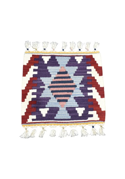 Zehra Abla Halı Yeni El Dokuma Kare Köşe Sandalye Minderi Pınarbaşı Kayseri Yün Kilim 7094 Çok Renkli Zehra Abla Halı Yeni El Dokuma Kare Köşe Sandalye Minderi Pınarbaşı Kayseri Yün Kilim 7094 Çok Renkli