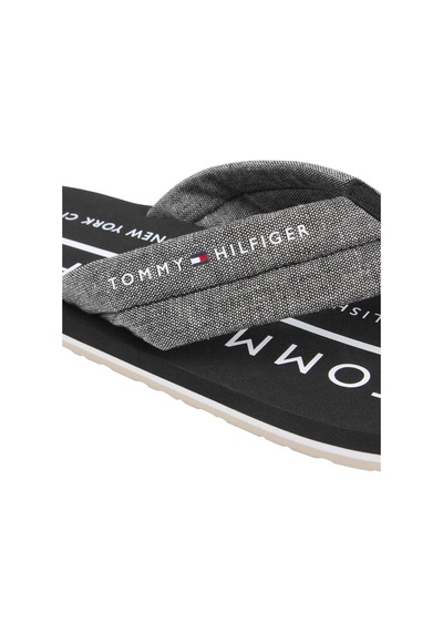 Tommy Hilfiger Erkek Marka Logolu Günlük Kullanıma Uygun Siyah Terlik Fm0fm05751 Bds