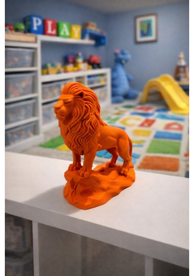Aslan Figürü 3d