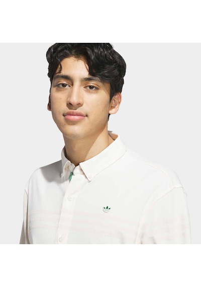 Adidas Originals Twistknit Erkek Beyaz Uzun Kollu Polo Tişört Kh4064