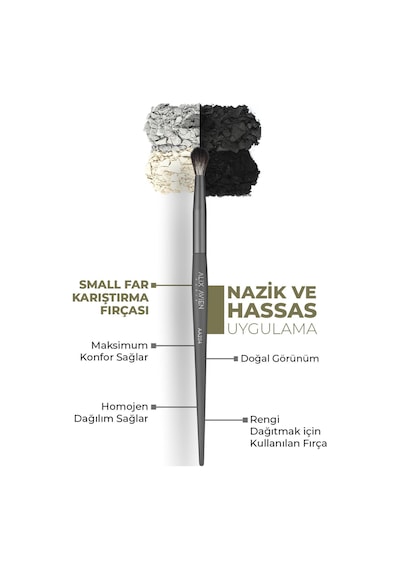 Alix Avien Küçük Karıştırma Fırçası Small Blending Brush Aa204