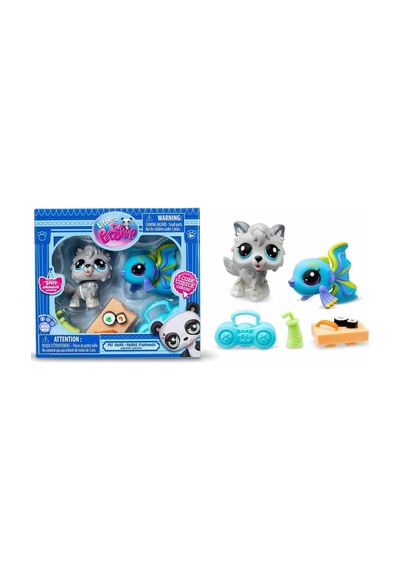 Littlest Pet Shop Minişler 2'li Figür Seti S1 S00005264 20&24 Kurt Ve Balık
