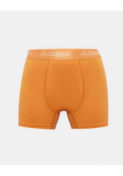 Kappa Logo Fuego 3 Pack Erkek Siyah-turuncu-lacivert Slim Boxer