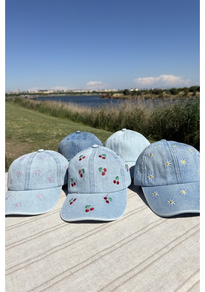 Mollycrush Lüks Düz Kot Şapka Günlük Spor Yürüyüş Açık Mavi Unisex Denim Kep Açık Mavi