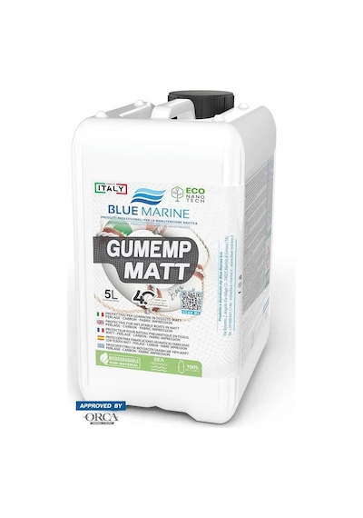Blue Marine - Gumemp Matt Kumaş Koruyucu 5 Lt : Mat, Karbon Ve Özel Dokulu Botlar İçin Polimerik Zırh