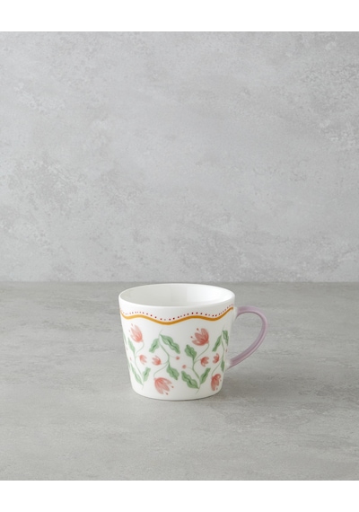 English Home Floral Bliss New Bone China Kupa 450 Ml Renkli Çok Renkli