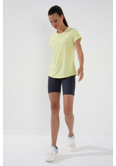 Tommy Life Limon Basic Kısa Kol Standart Kalıp O Yaka Kadın T-shirt - 97144 Limon Sarı