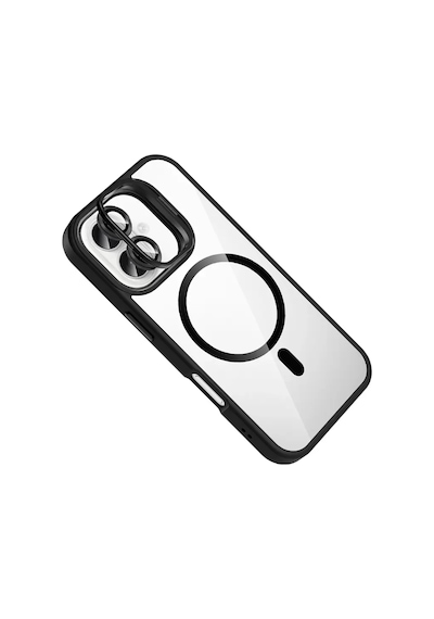 Joko Apple İphone 17 Remim Lensli Magsafe Standlı Kapak - Siyah