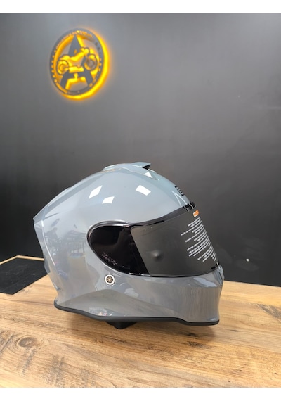 Origine Ece R22.06 Sertifikalı Racing Motosiklet Kaskı Beyaz - Gümüş