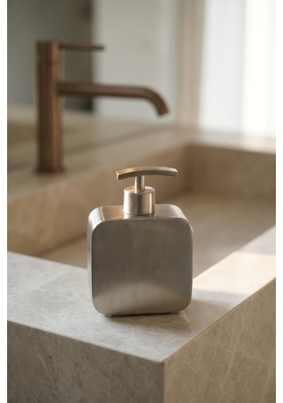 Inox Pure Metal Sıvı Sabunluk - 400 Ml Inox
