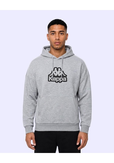 Kappa Logo İrente Tur Erkek Gri Regular Hoodie