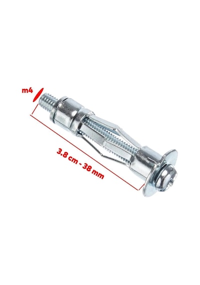 Çelik Alçıpan Boşluk Dübel Tuğla Paraşüt Duvar Bims Tuğla 4x38 Metal 5 Adet. Diğer