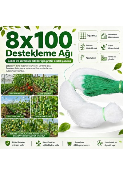Sunup Sn-38884 Bitki Tırmanma Ağı 8x100m