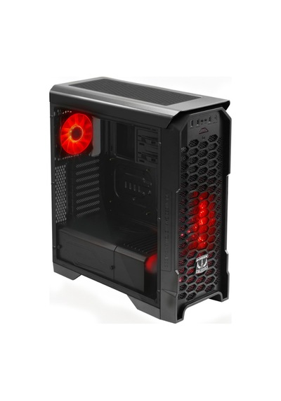Green Striker Midtower Gaming Bilgisayar Kasası 3 120mm Fan, 6 Fan Desteği, Siyah 700w 80+ Bronze Psu Dahil + Mouse