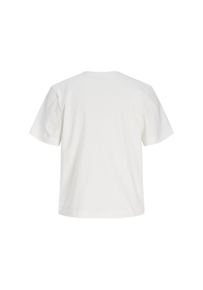 Jack & Jones Kadin Box Fit Bisiklet Yaka Tisört - Sophia - 12297887 Cloud Dancer