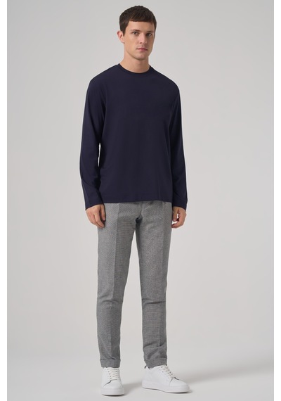 Morven Erkek Lacivert Trend Bisiklet Yaka Rayon Sweatshirt 26ks063005200 Lacivert
