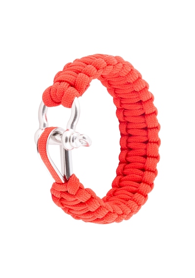 Outdoor Paracord Kırmızı Bileklik Radansa Krom Kilit Çok Renkli