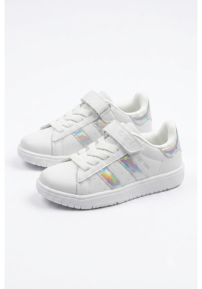 Fort Cool Cooper Rahat Esnek Sneaker Kız Çocuk Spor Ayakkabı Beyaz