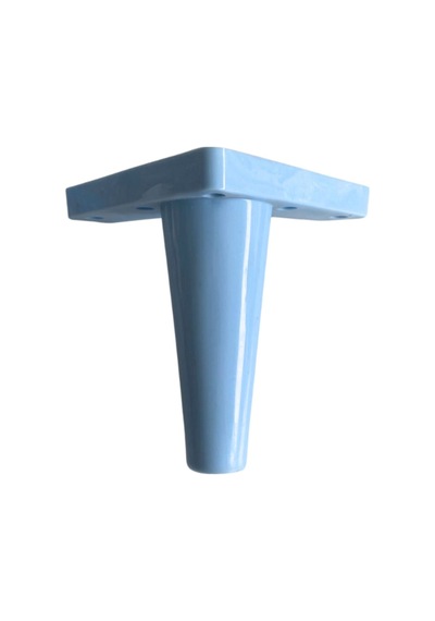 Mavi Plastik 14cm Rüzgar Ayak Mobilya Dolap Ve Masa Ayağı Mavi 14cm