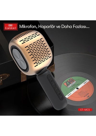 Earldom Mc5 Karaoke Mikrofon - Gold M414