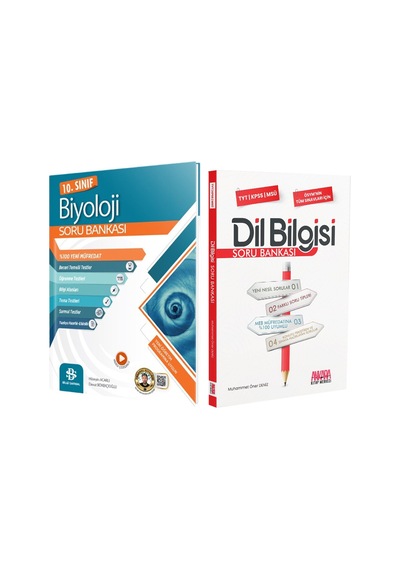 Bilgi Sarmal 10. Sınıf Biyoloji Ve Akm Dil Bilgisi Soru Bankası Seti 2 Kitap