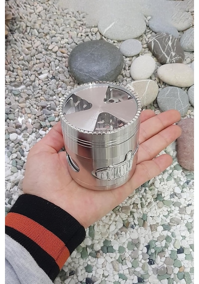 Çekmeceli 60 Mm. Tütün Baharat Silver Herbal Parçalayıcı Pz38slv