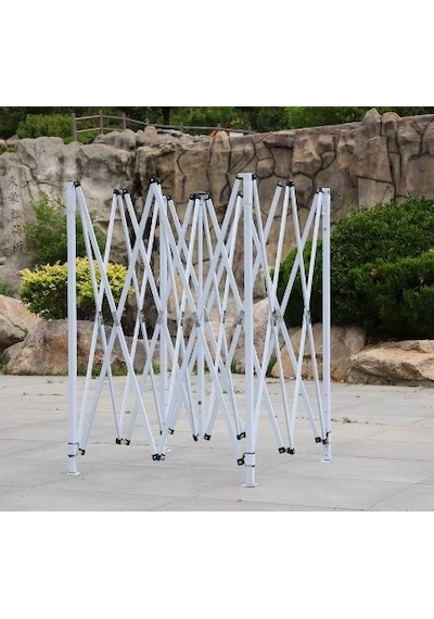 Otomatik Gazebo Çardak 300 X 300 Cm Tente Teras Bahçe Kamelyası Gölgelik Mavi Mavi