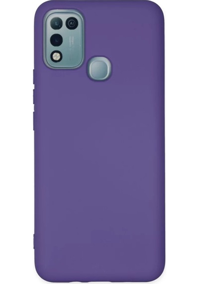 Newface İnfinix Hot 10 Play Kılıf Nano İçi Kadife Silikon - Mor