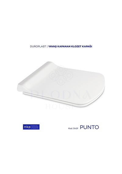 Punto Duroplast Kare Yavaş Kapanan Klozet Kapağı