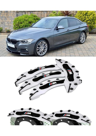 Bmw F30 ///m Beyaz 17-18-19 Janta Uyumlu 4.lü Kaliper Kapagı