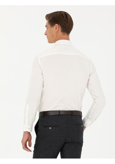 Cacharel Beyaz Slim Fit Uzun Kollu Klasik Gömlek 15841036