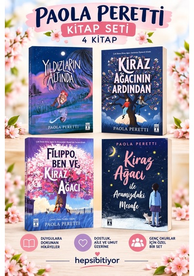 Paola Peretti Kitap Seti 4 Kitap Kiraz Ağacı Serisi Ve Yıldızların Altında