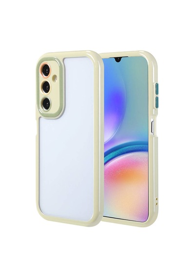 Zore Samsung Galaxy Uyumlu A05s Kılıf Kamera Korumalı Renkli Kenar Ve Çerçeve Tasarımlı Ogaa Vitamin Kapak-yeşil