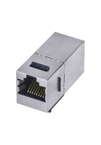 Alfais 4380 Cat6 Jack Internet Kablo Birleştirici Rj45 Metal
